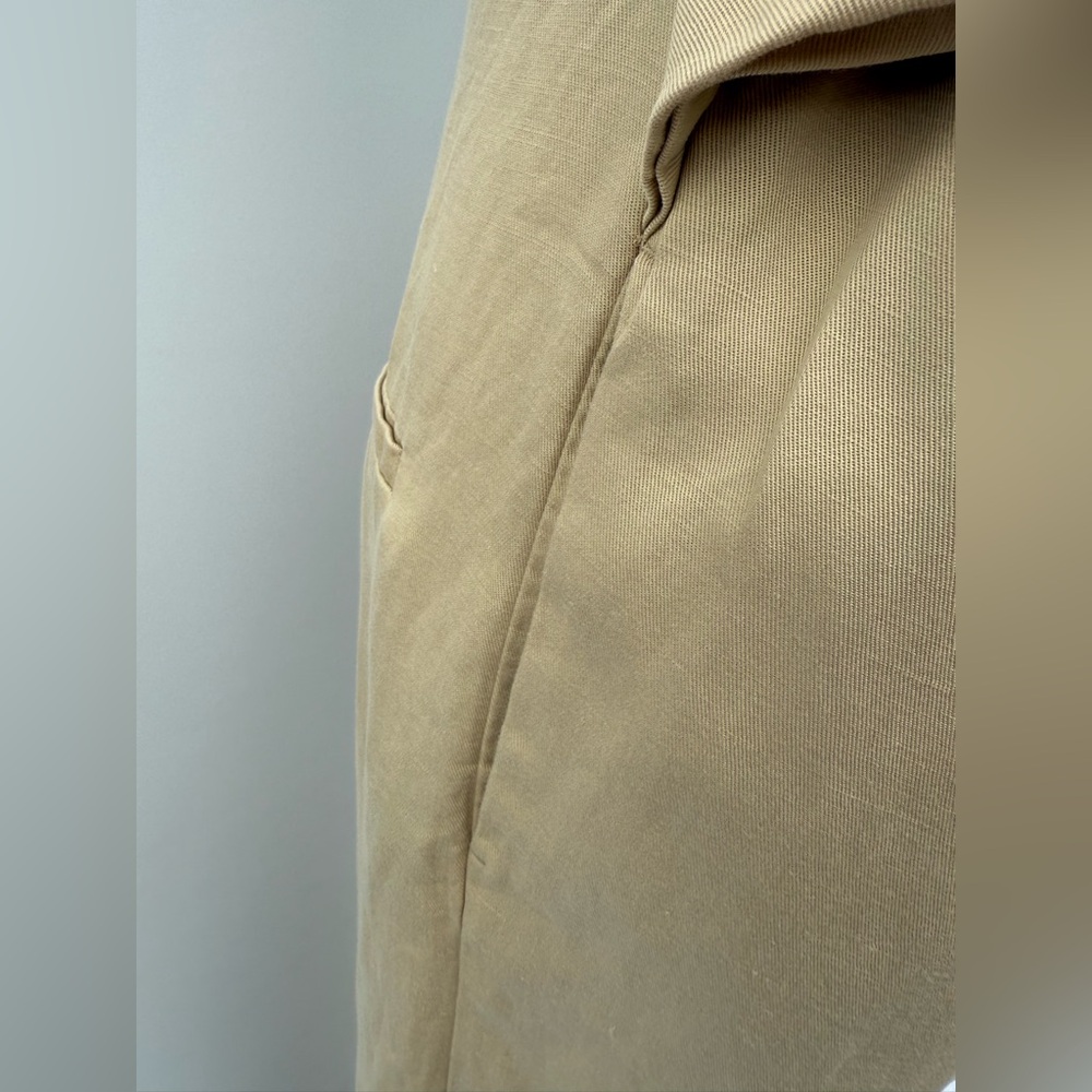 COS Tan Twist Front Wide Leg Jumpsuit Khaki Size 4 NWT Elegant Chic - Picture 9 of 15